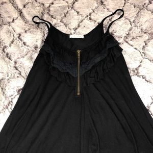 Black flowy tank top
